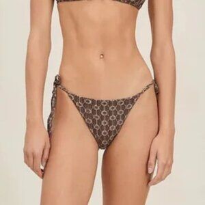 NWT Devon Windsor Coco Denim Eadie Bikini Bottom